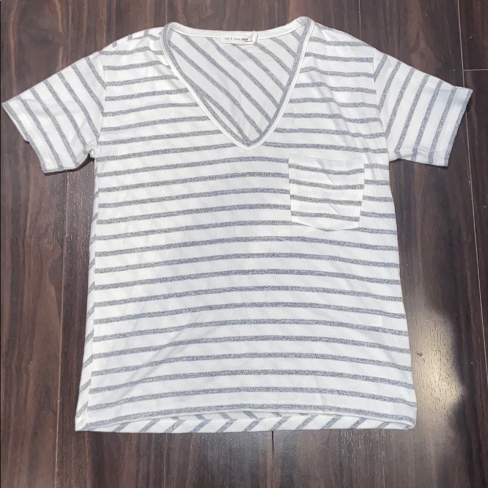 Rag & Bone Striped Knit Tee